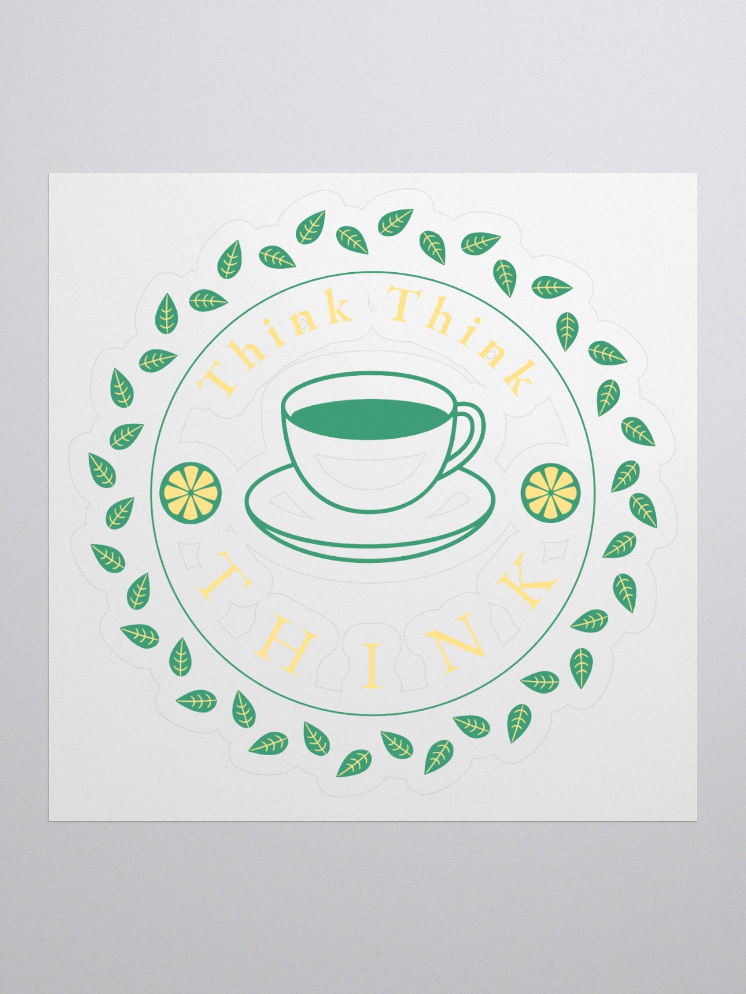 Slogan #7 Think Think Think Sticker product image (1)