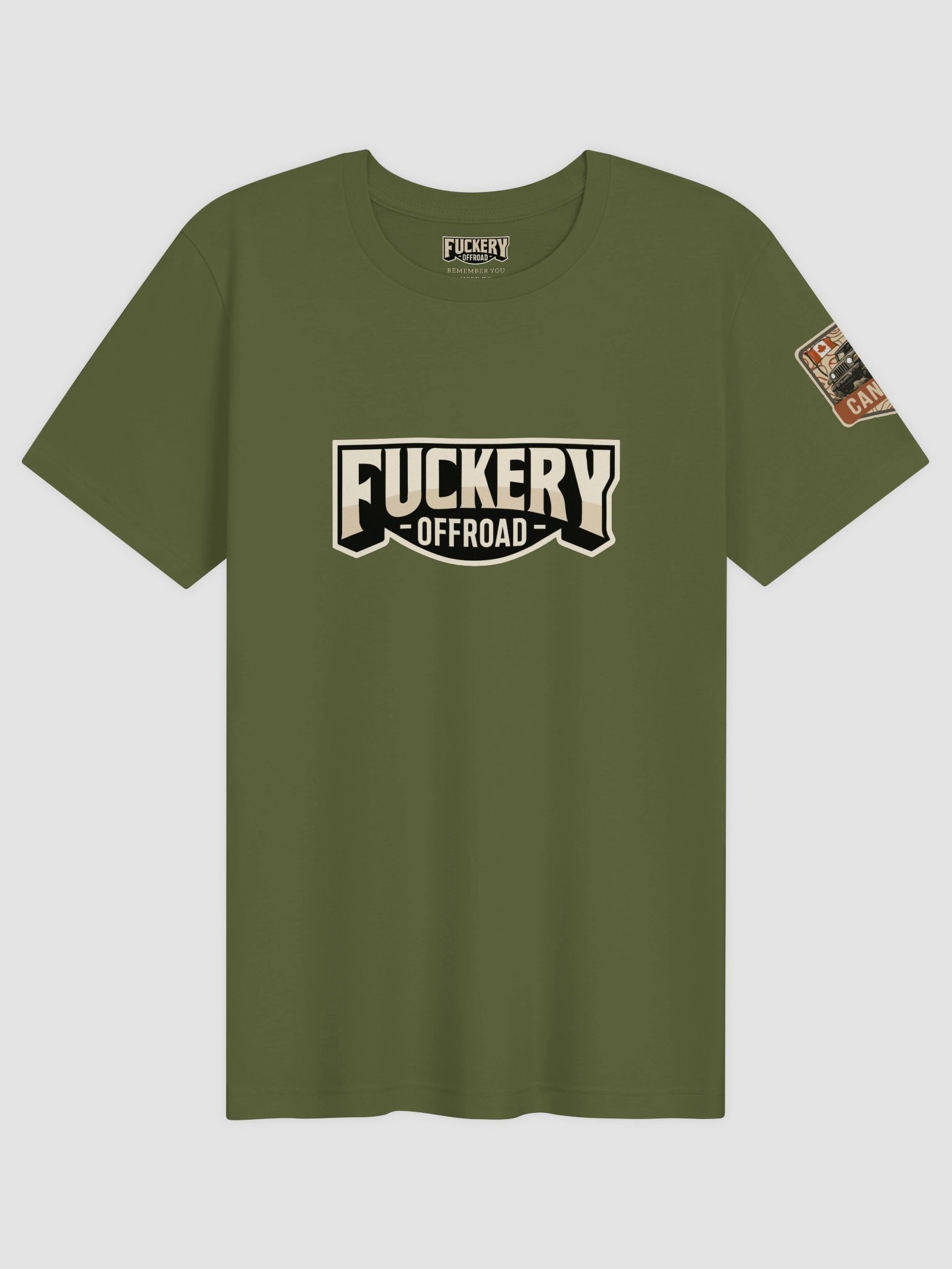 Unisex t-shirt with Fuckery Text Logo and unauthorized definition (Dark colours) product image (141)