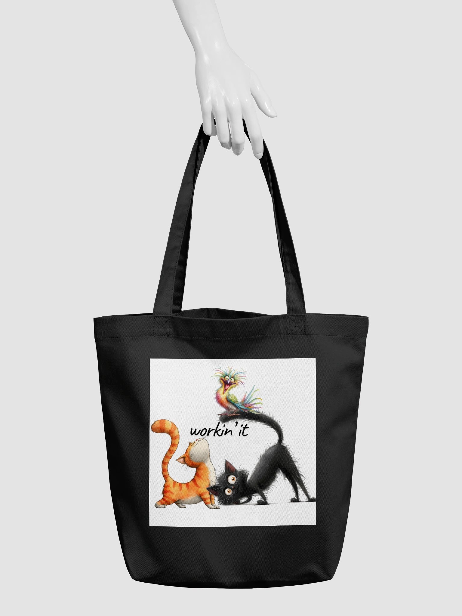 Workin' It Cat Tote Bag product image (5)