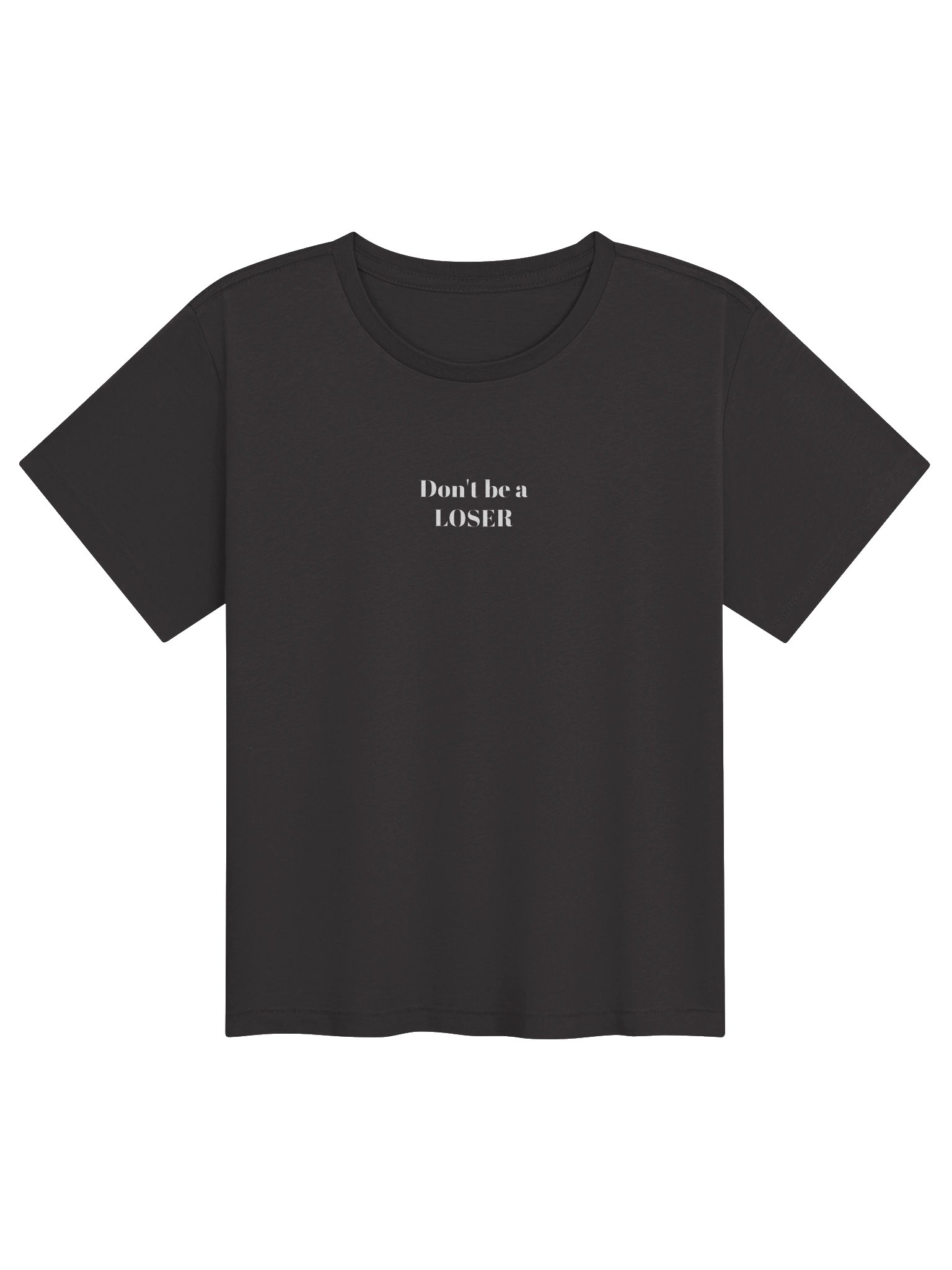 Don't be a LOSER vintage black womens high waisted Tee product image (1)
