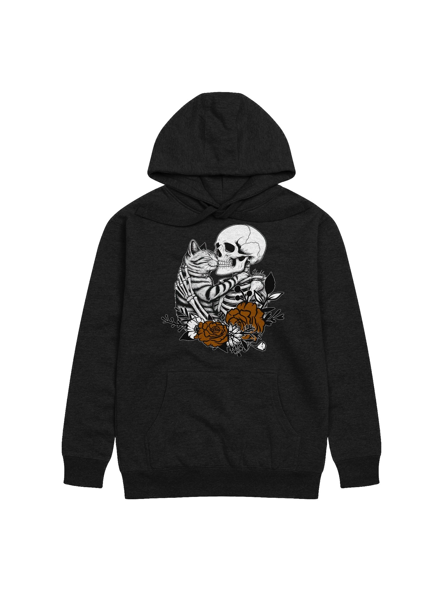 cat and skeleton sweatshirt product image (2)