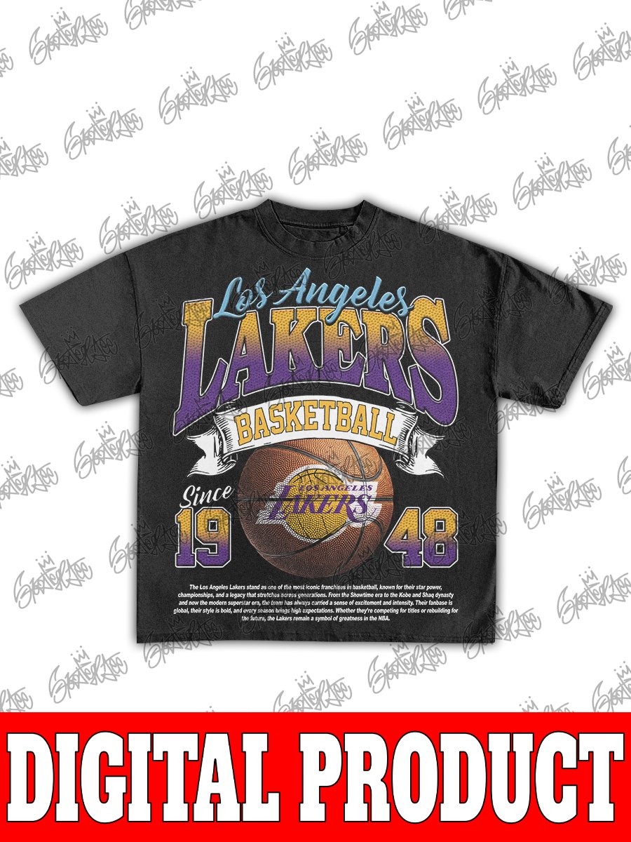 Los Angeles Lakers 1948 Vintage Commemorative Bootleg Design product image (1)