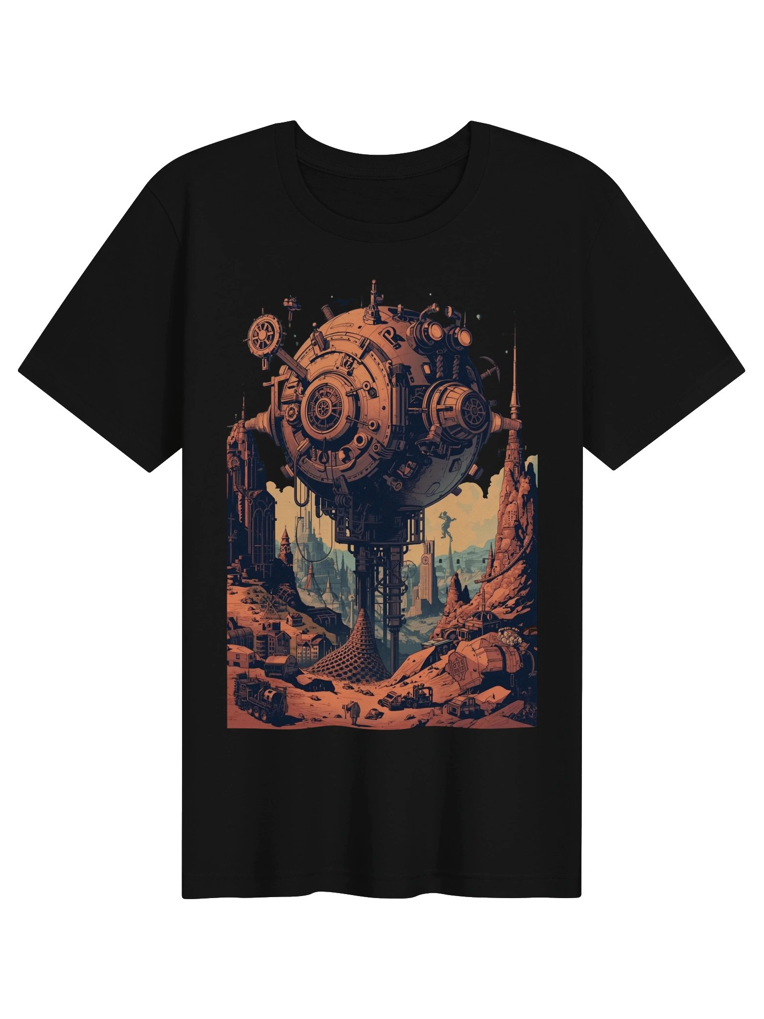 Orbital Outpost Sci-Fi Lightweight T-Shirt product image (1)