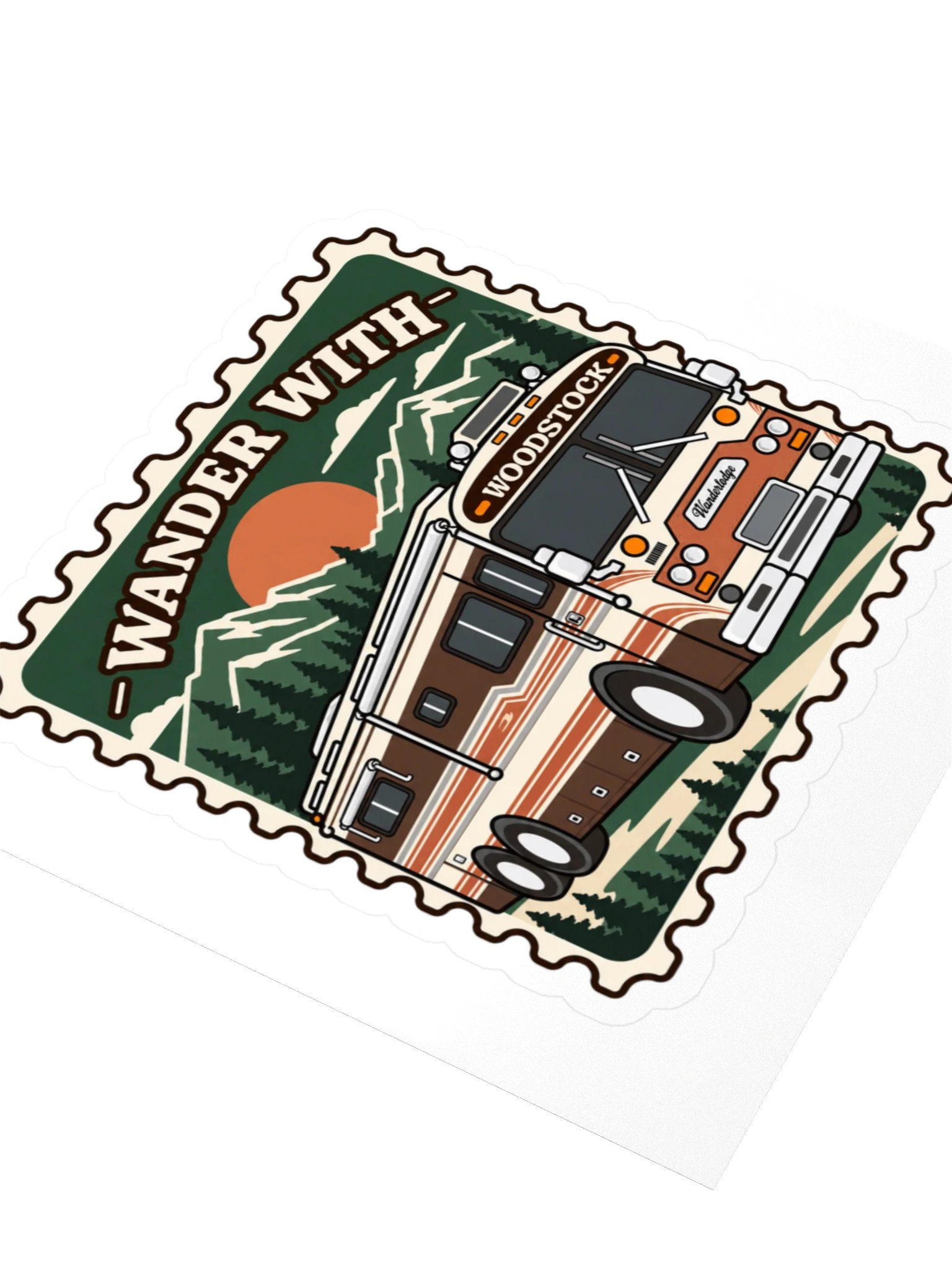 Woodstock Road Trip Stamp Sticker product image (3)