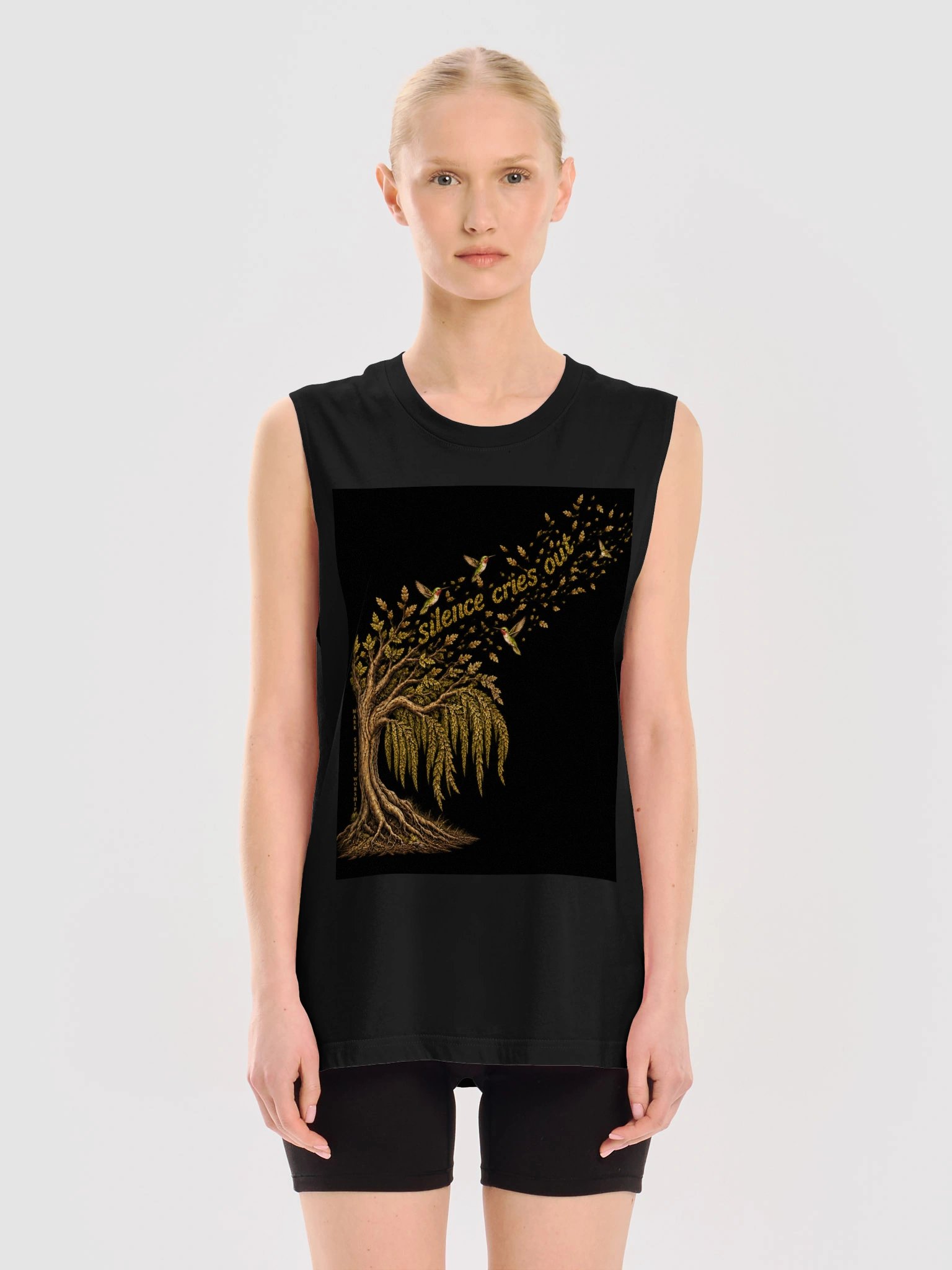 Black Muscle Tank for Woman product image (3)