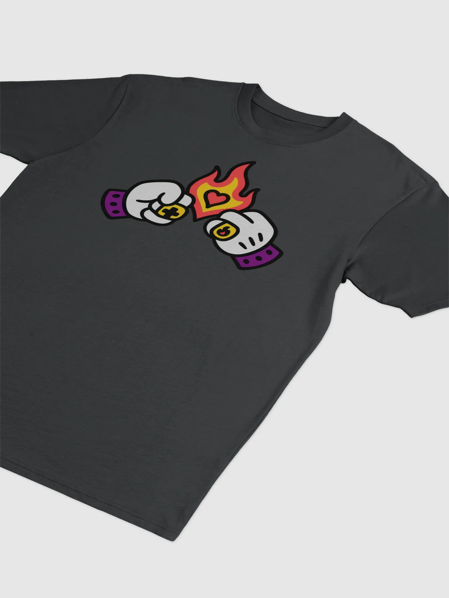 Flame Heart Streetwear T-shirt product image (21)