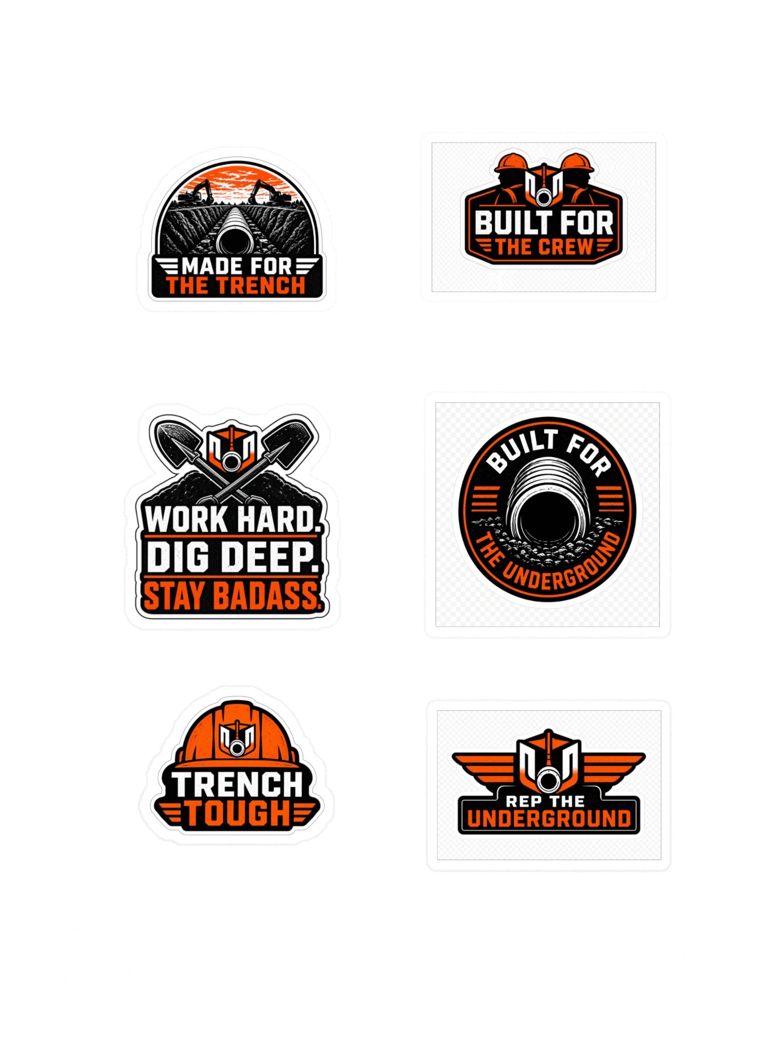 Underground Utility Badass Stickers product image (3)
