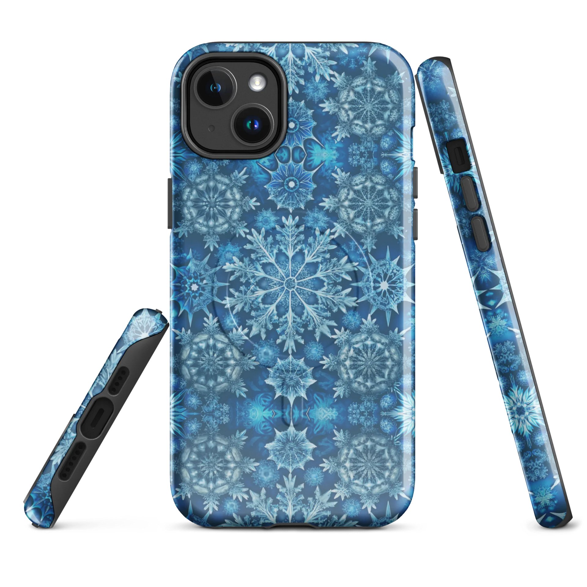Blue Frosty Snow Flakes Case for iPhone® product image (2)