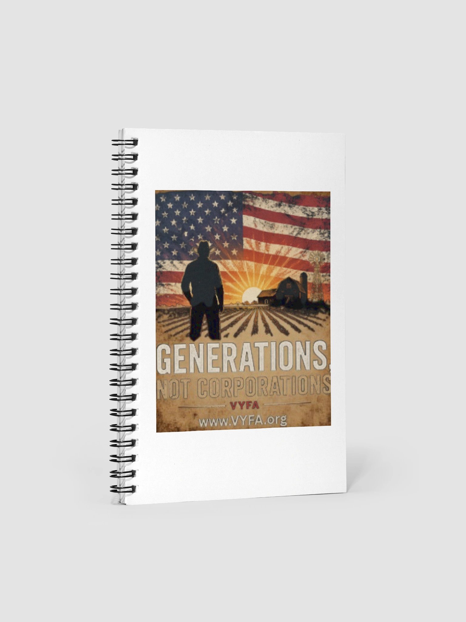 Generations Not Corporations Spiral Notebook product image (1)