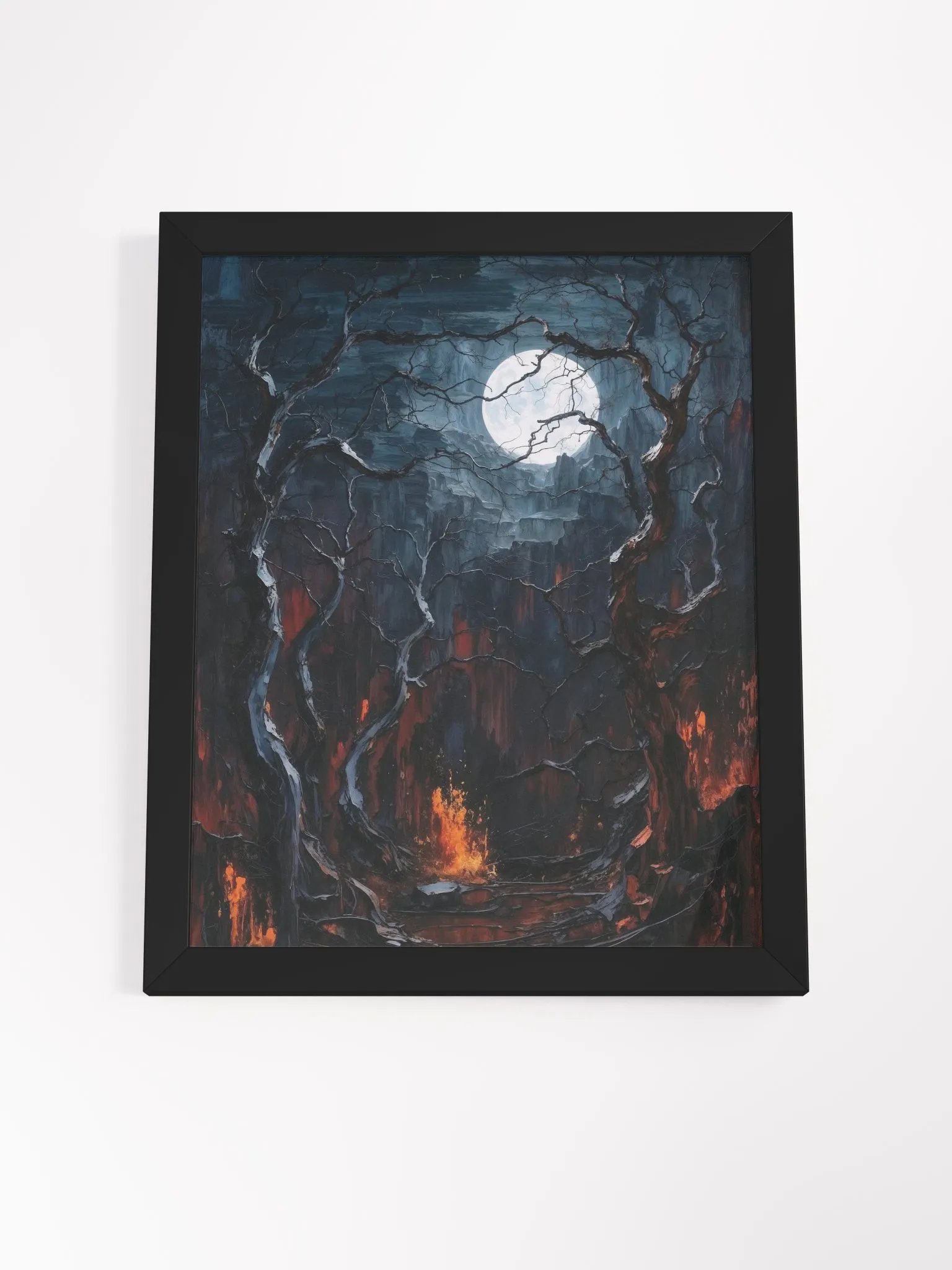 Etherial Glow Forest Framed Poster product image (16)