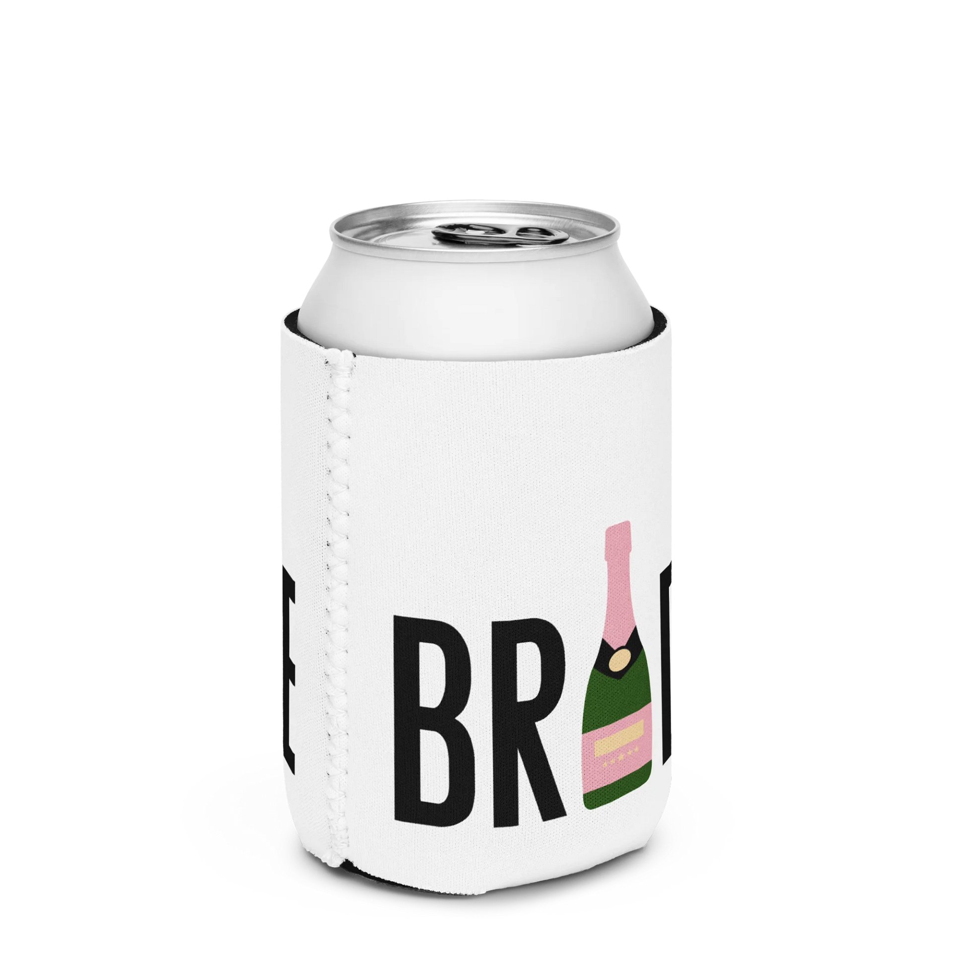 🥂Bride Drink Koozie – Champagne Bottle Wedding Can Cooler | Bachelorette Party Favor, Bridal Shower Gift product image (2)