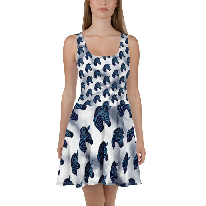 Zebra Frenzy Sleeveless Skater Dress product image (2)