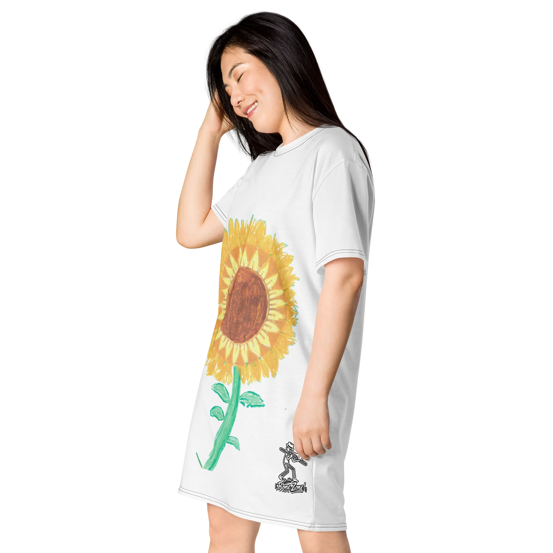 Sunflower Bloom T-Shirt Dress product image (3)