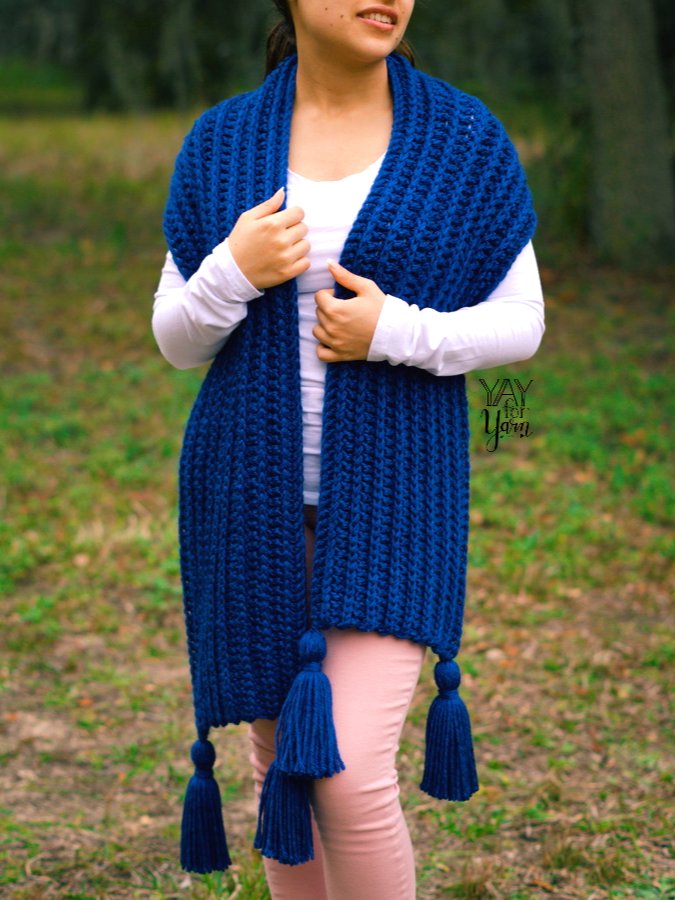 Knit-Look Crochet Scarf - PDF Crochet Pattern & Video Tutorial product image (2)