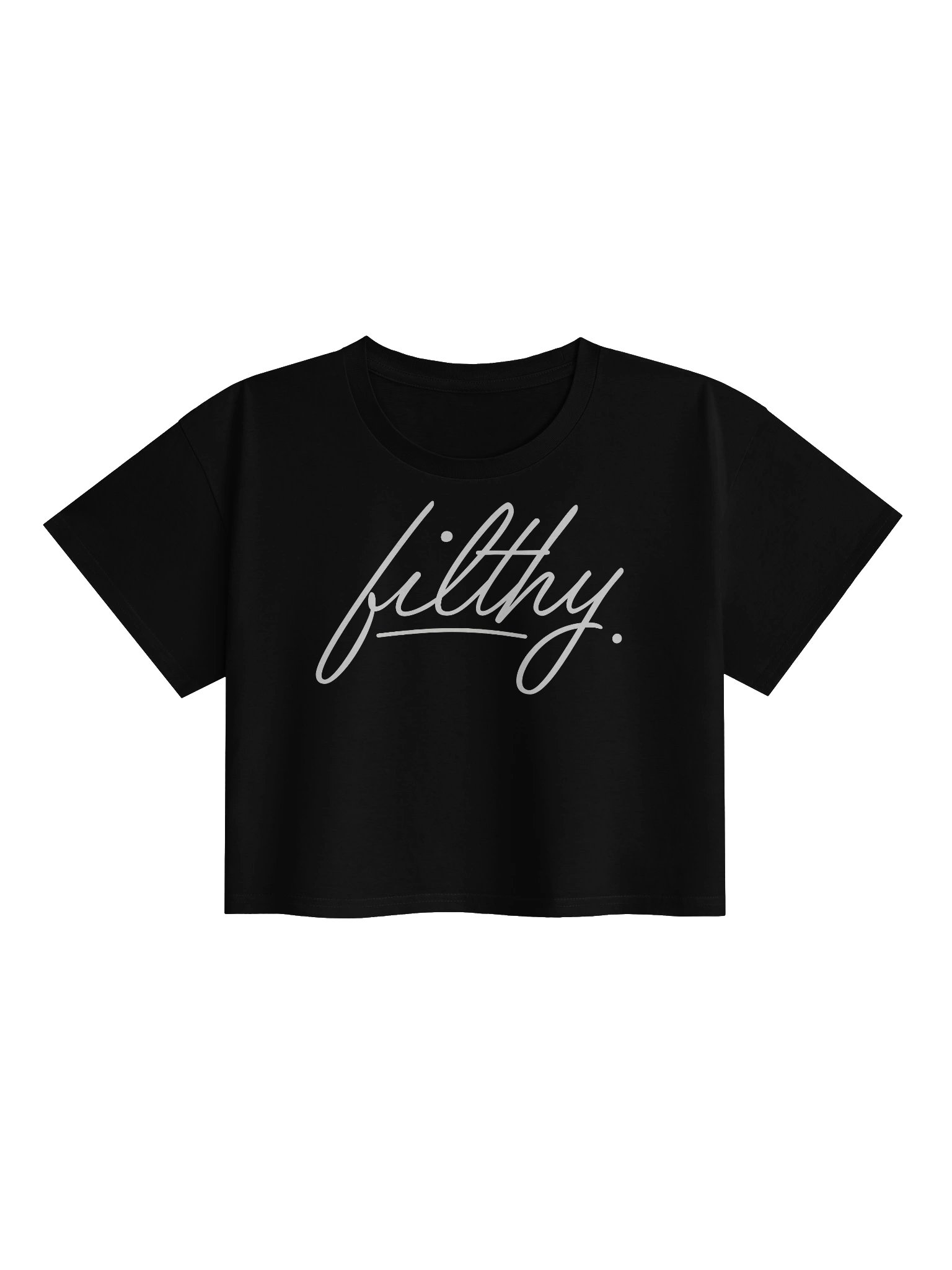 Signature Printed FILTHY crop top womens product image (1)