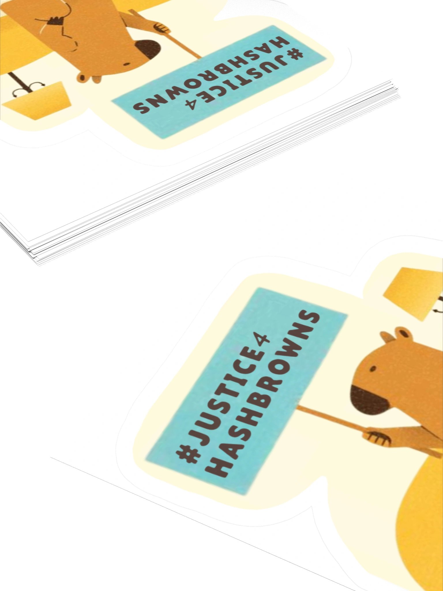 #justice4hashbrowns sticker product image (4)