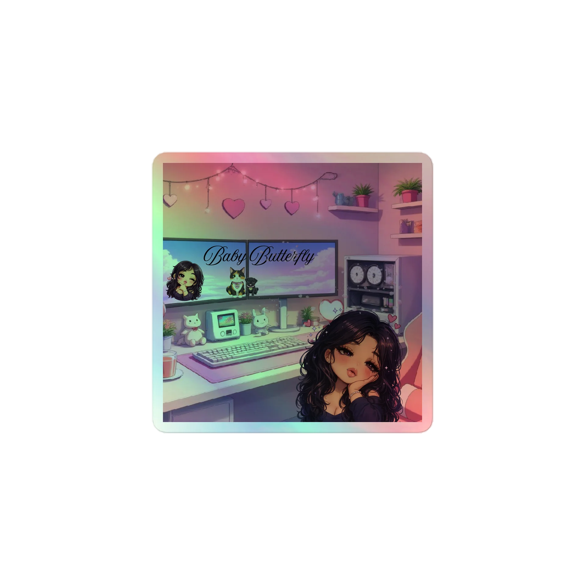 BabyButterfly Holographic Stickers product image (1)