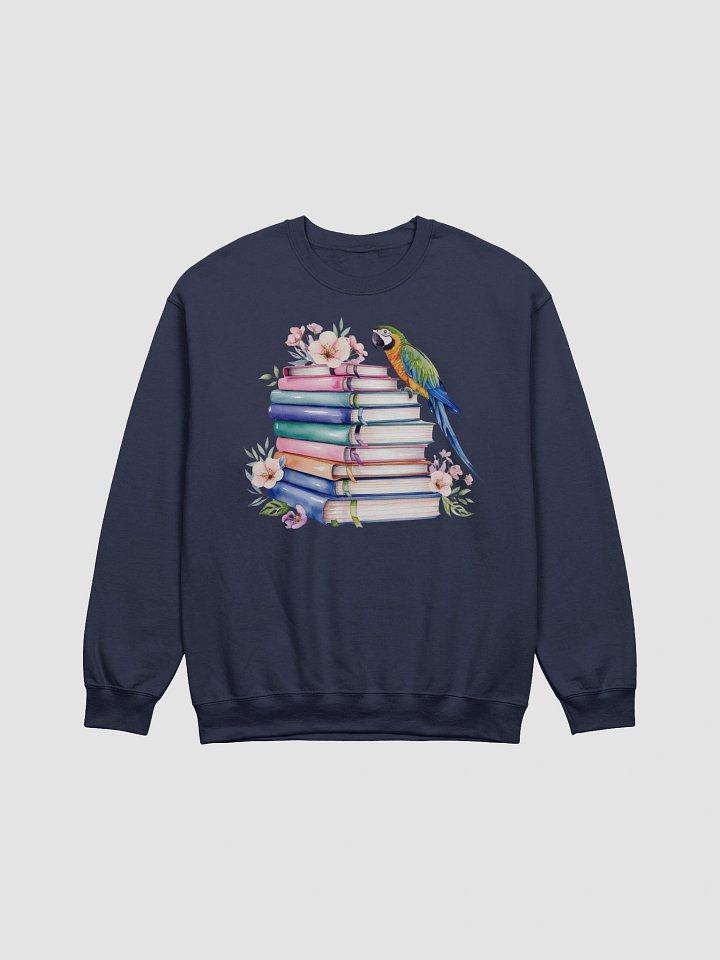 Piled Books Crewneck Unisex Sweatshirt product image (2)