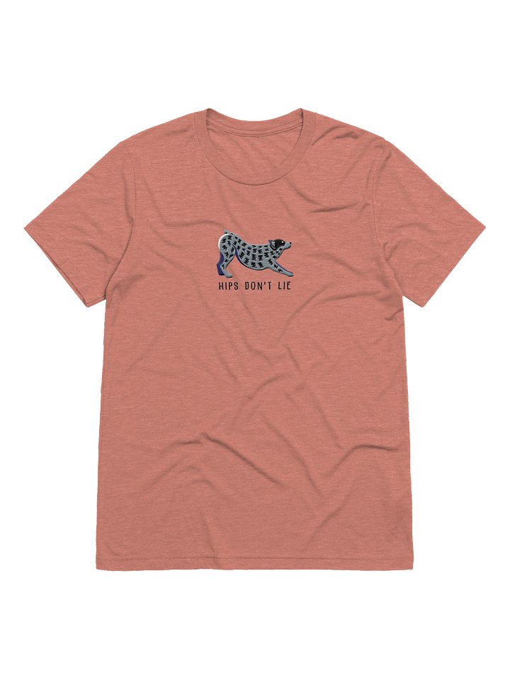 Hips Don't Lie T-Shirt(Embroidered) of an Australian Cattle Dog(Blue Heeler 2) product image (3)