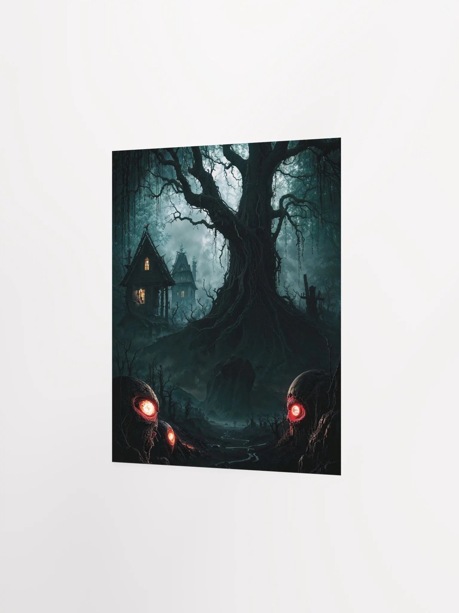 Eerie Forest Shadows Matte Poster product image (8)
