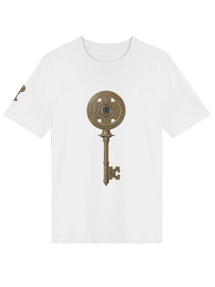 The Gatekeeper’s Key – White Sigil Edition (Front + Right Shoulder Print) product image (1)