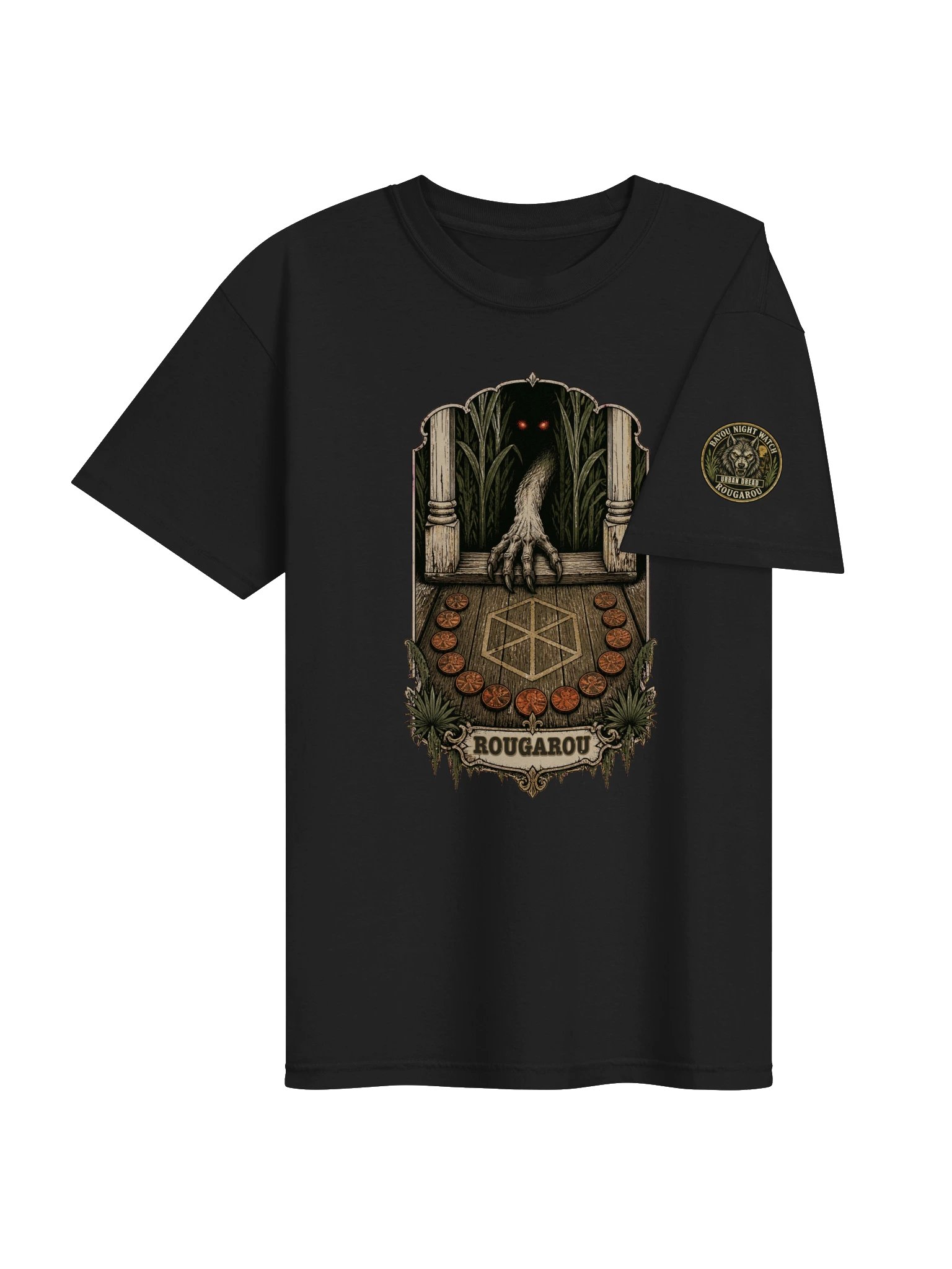 Rougarou — Thirteen at the Threshold Night Watch Tee product image (6)