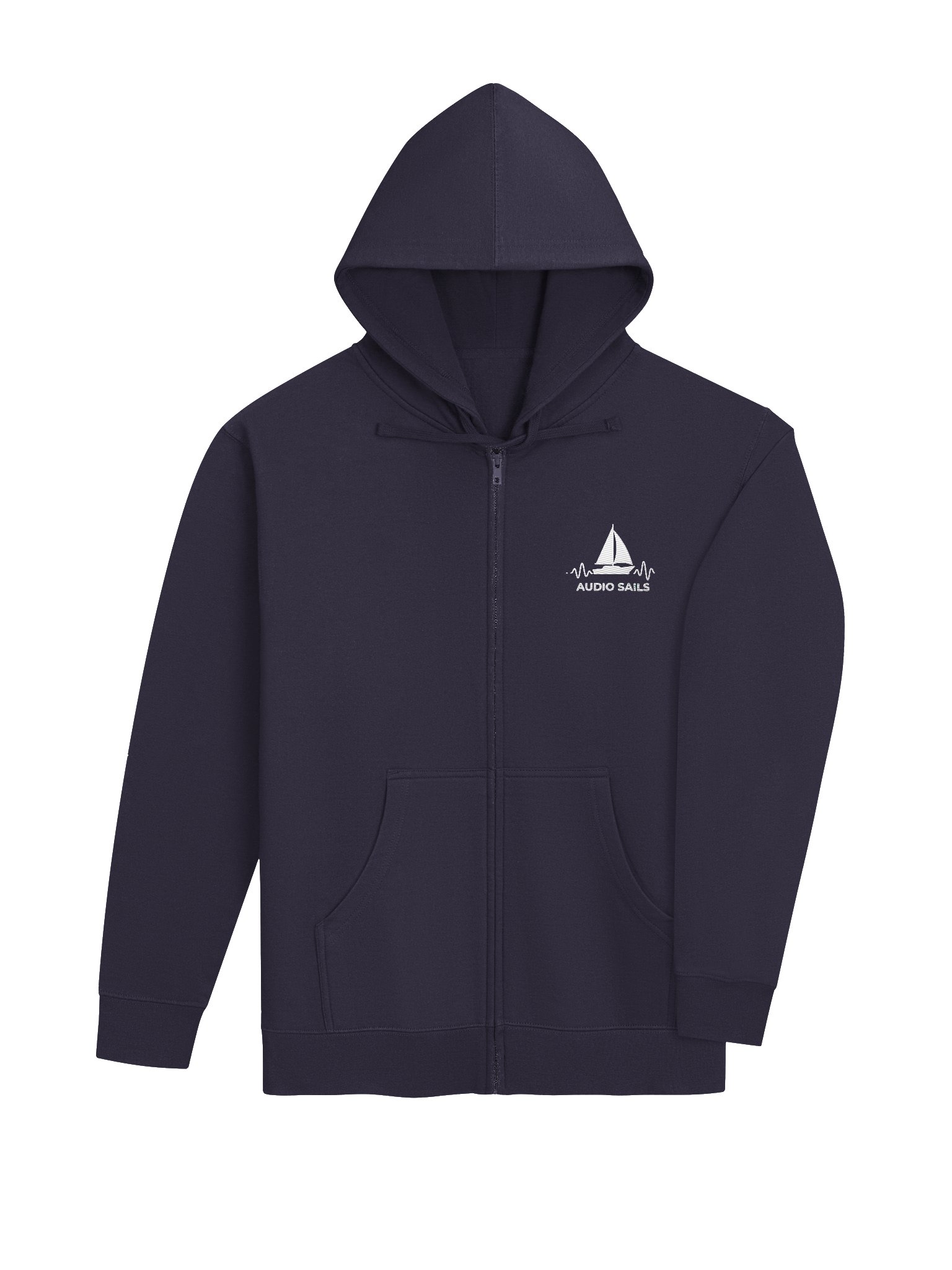 Audio Sails Reference Grade Zip Hoodie | Deep Sea Navy product image (4)
