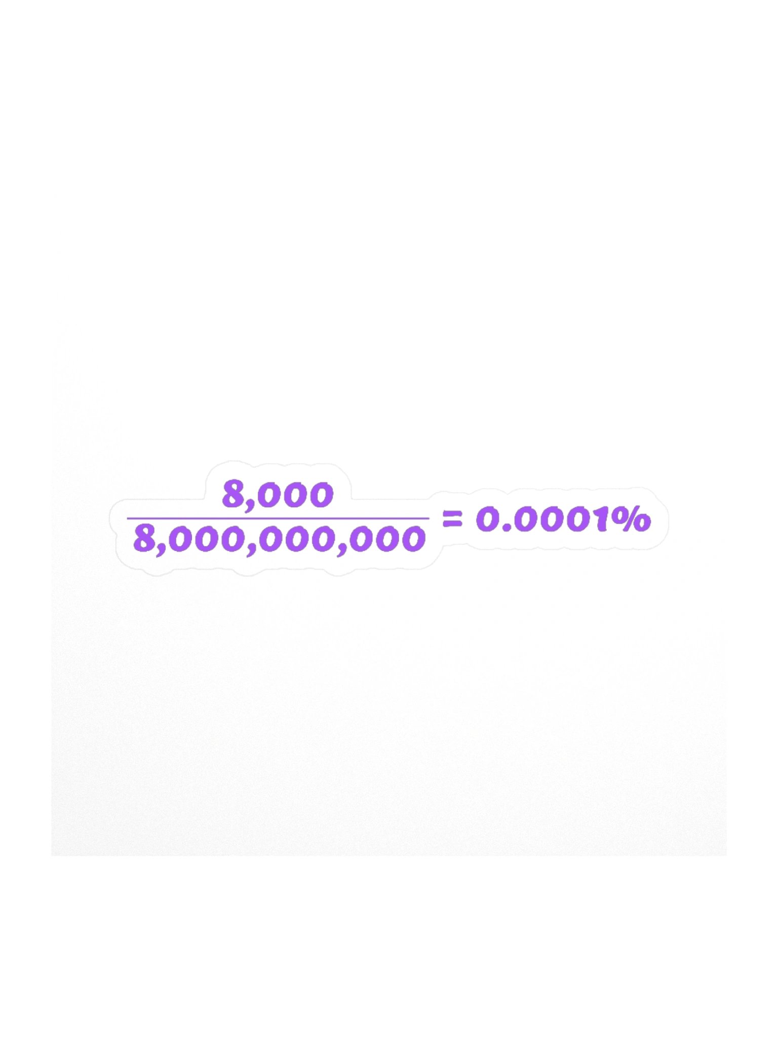 8 OVER 8 BILLION — Sticker product image (3)
