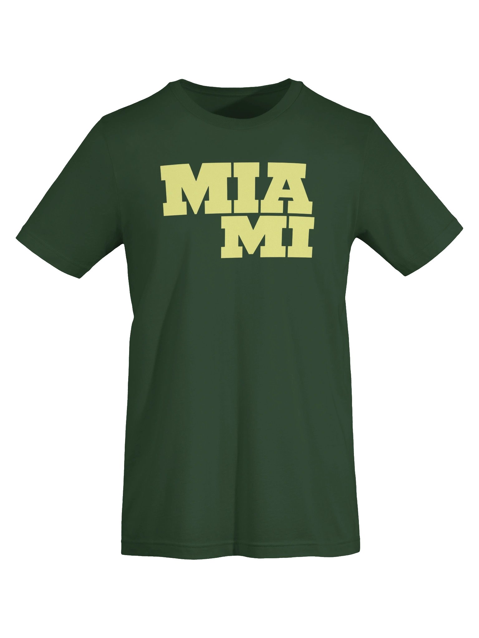 MIAMI Yellow Block Letter T-Shirt product image (5)
