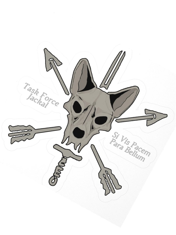 Kiss Cut Stickers - Jackal Head product image (2)