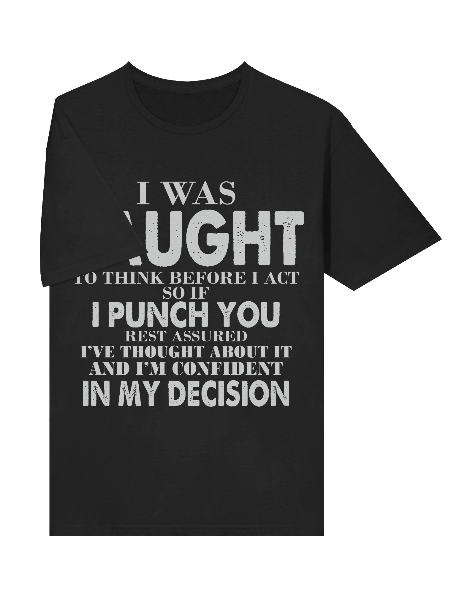 Meme – Think Before Act – Punch Decision – Gildan Softstyle T-Shirt product image (3)