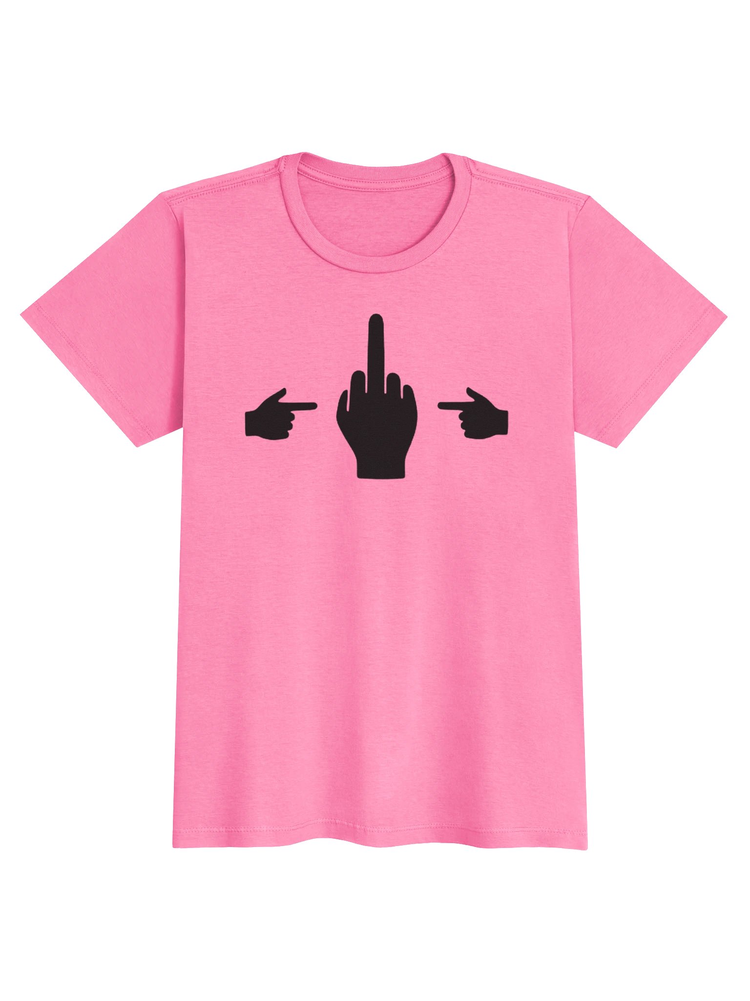 No Middle Finger Point ShopCo Black Gildan Women’s Tee product image (1)