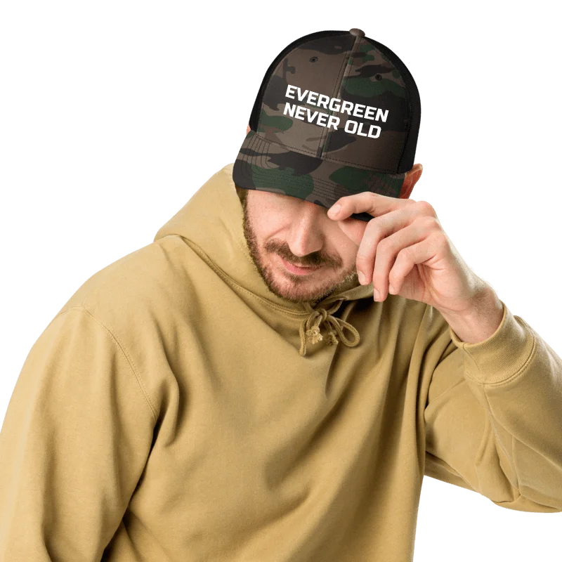 Urgers Evergreen Camouflage Trucker Hat product image (7)