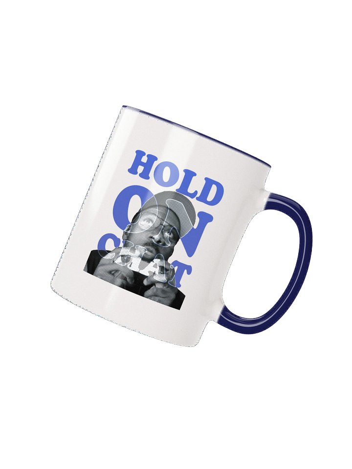 Hold On Chat Ceramic Mug (blue) product image (2)