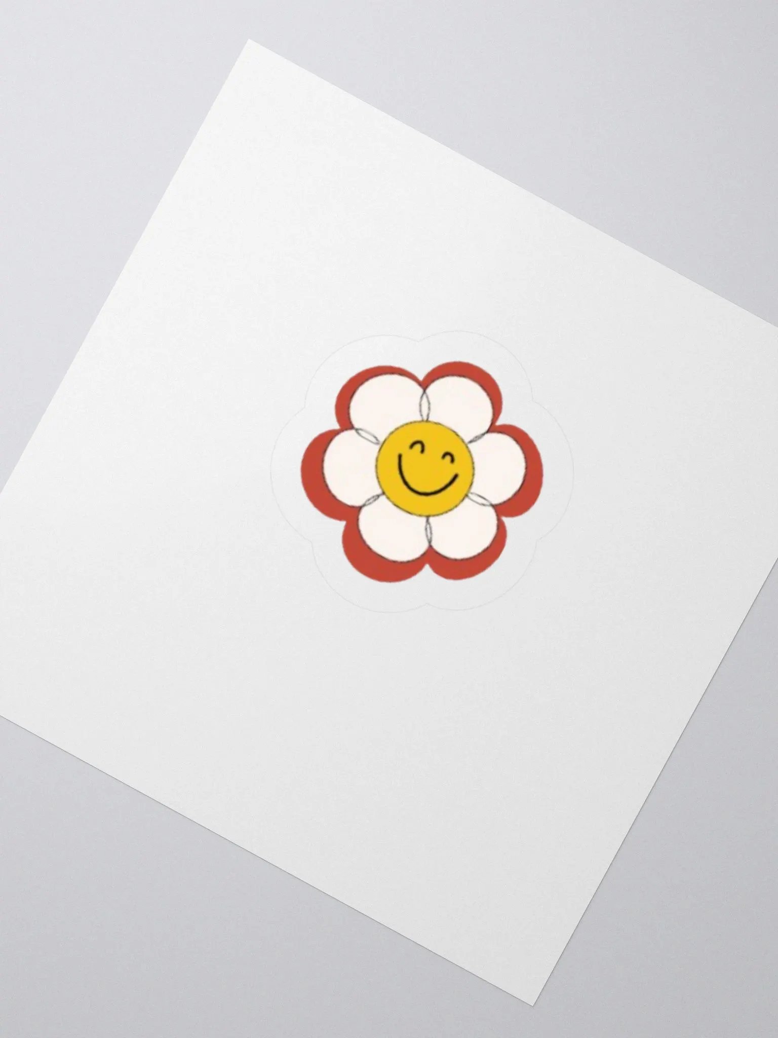 Red Flower Sticker product image (2)