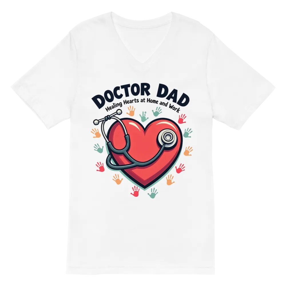 Healing Hearts, Doctor Dad V-Neck Tee product image (2)