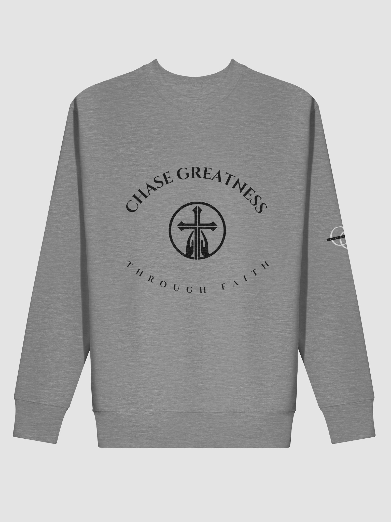 CG Faith Crew Neck Sweatshirt (Black) product image (15)
