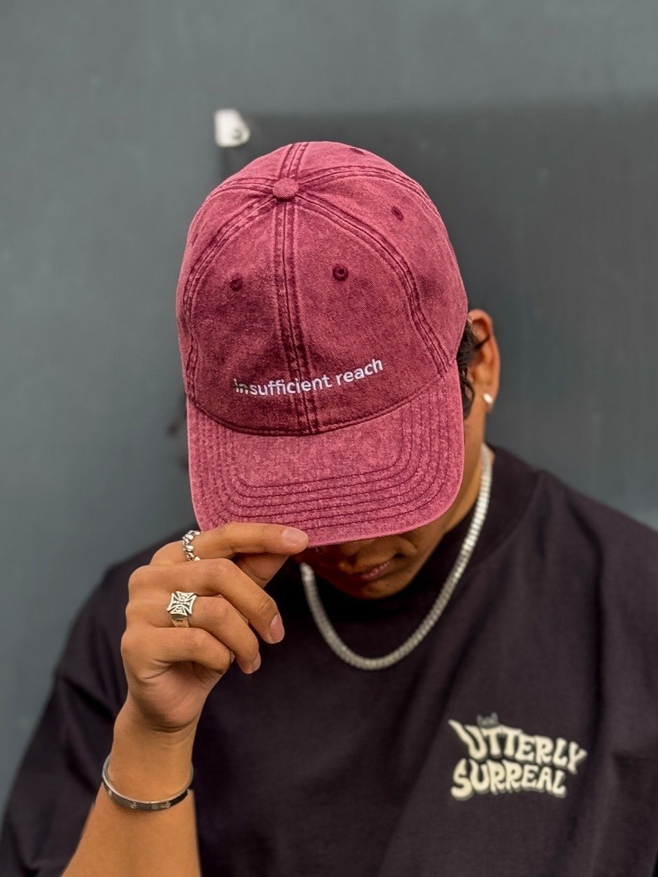 inSUFFICIENT REACH Cap - Maroon product image (1)