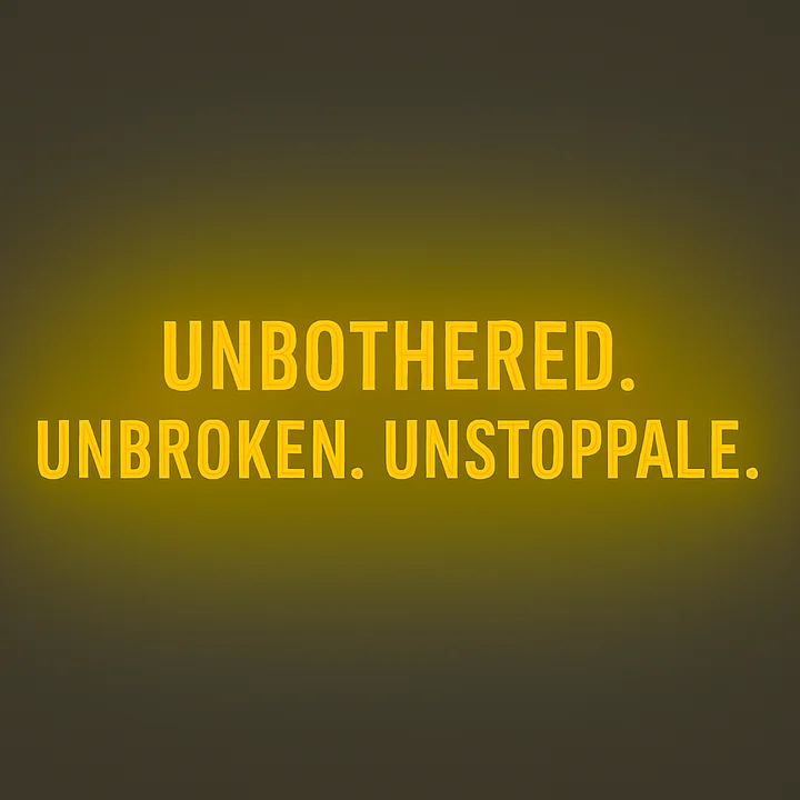 Unbothered. Unbroken. Unstoppable. product image (2)