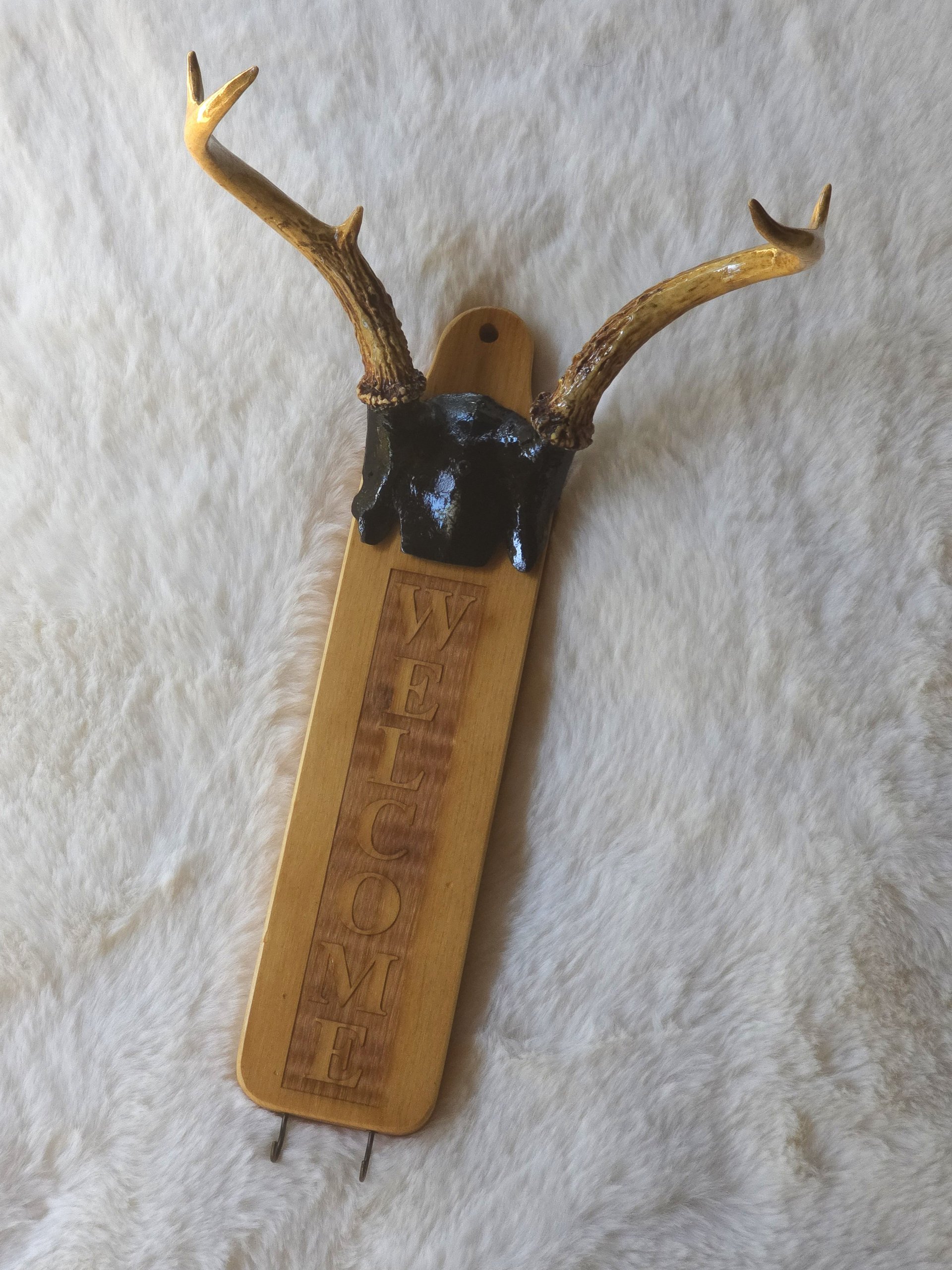 "Welcome Rack" - Wall Decor/Key Hanger product image (3)