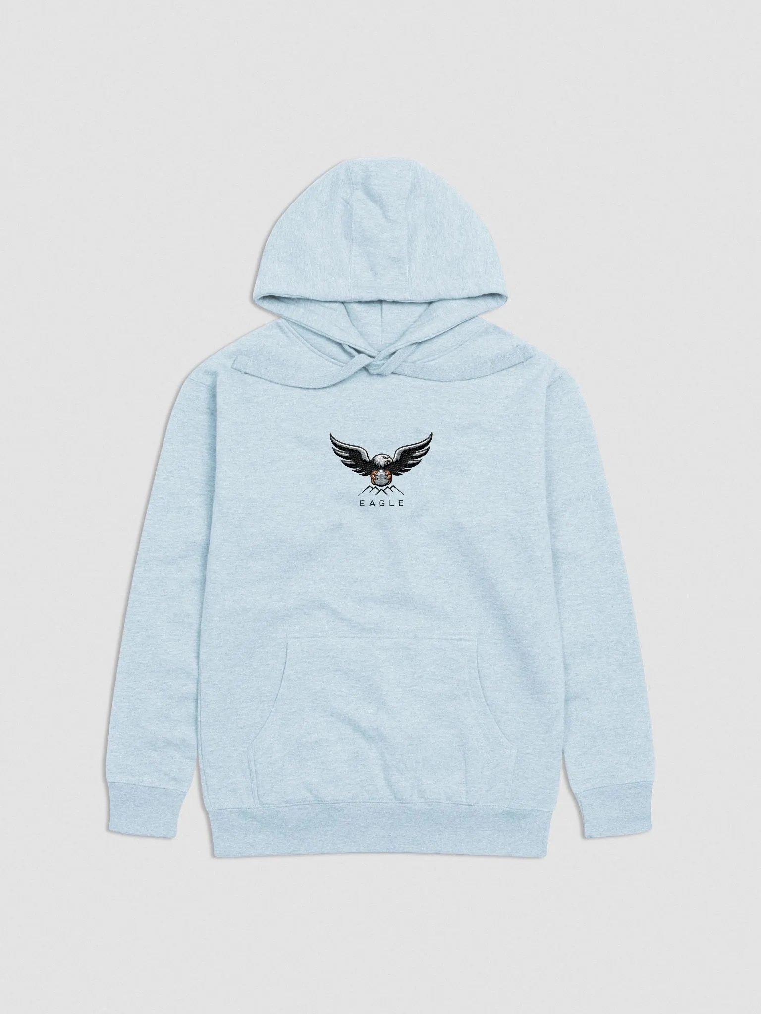 Eagle Vision Unisex Premium Hoodie - Stylized Eagle & Mountain Design product image (1)