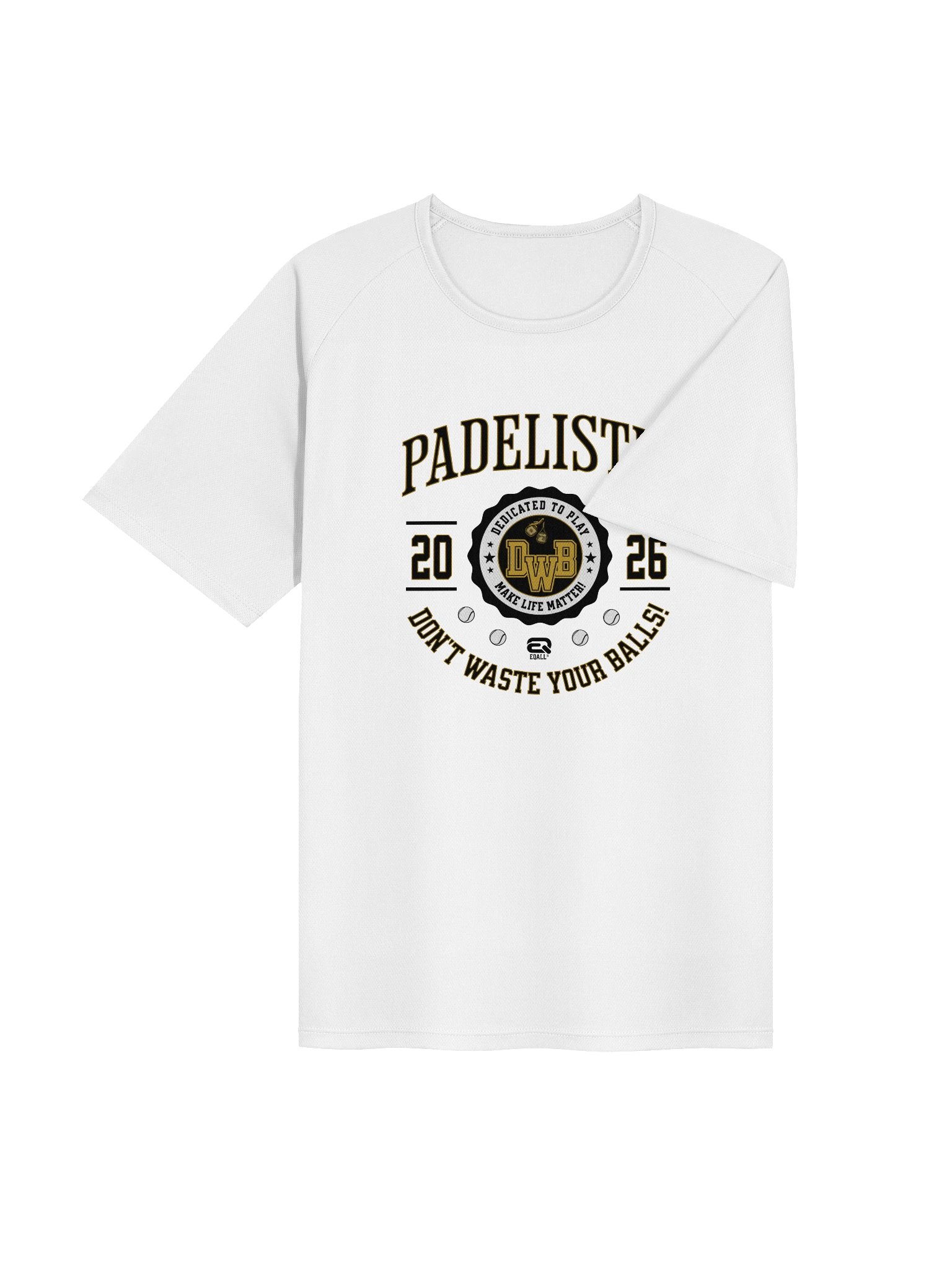 Unisex Sports Jersey EQALL® PADELISTIQ Academy_White / Black product image (4)