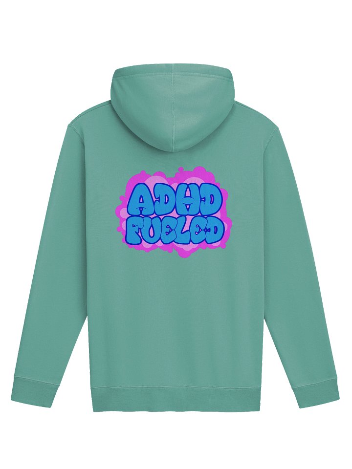 Pigment Dyed ADHD Fueled Bubble Hoodie product image (2)