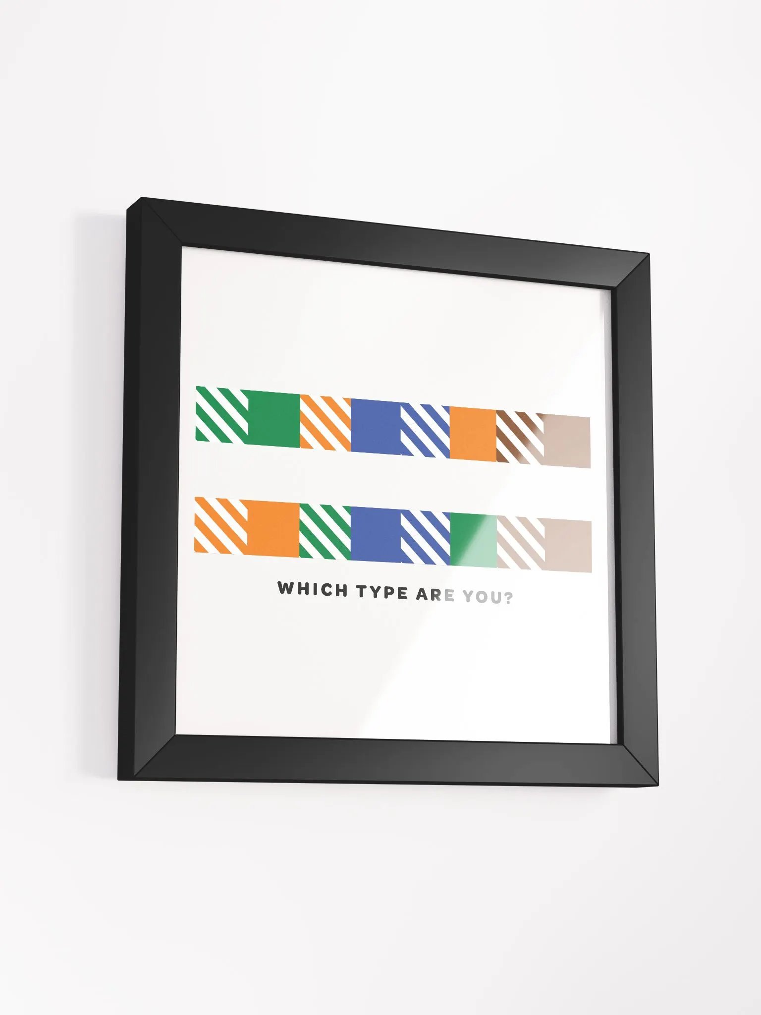 Ethernet: A vs. B - Framed Print product image (12)