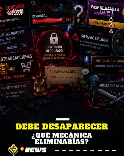 🎮 Todos tenemos una.

Esa mecánica de videojuegos que vemos aparecer una y otra vez y que simplemente ya no queremos volver a...