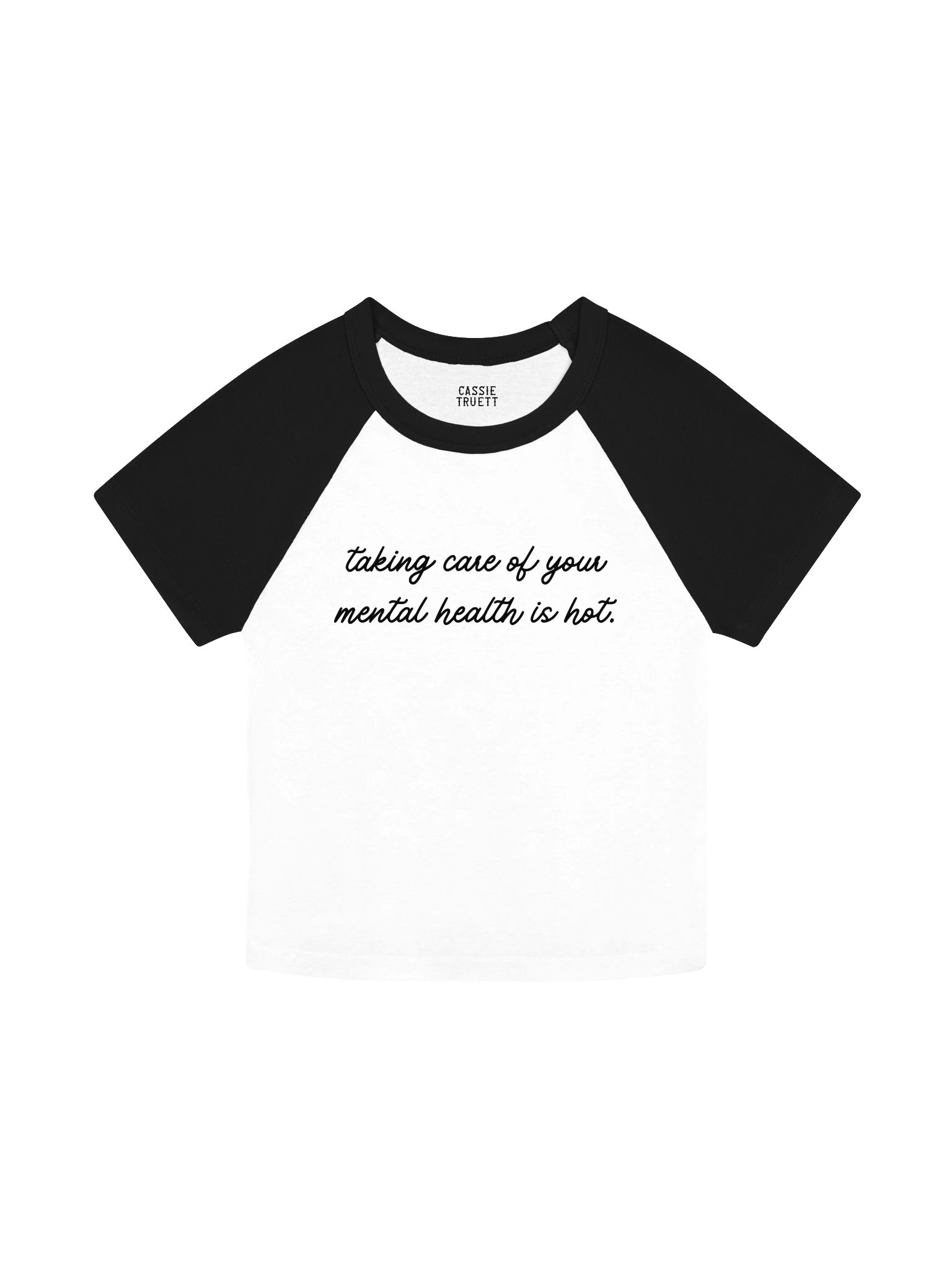 "Taking Care of Your Mental Health is Hot" baby tee product image (1)