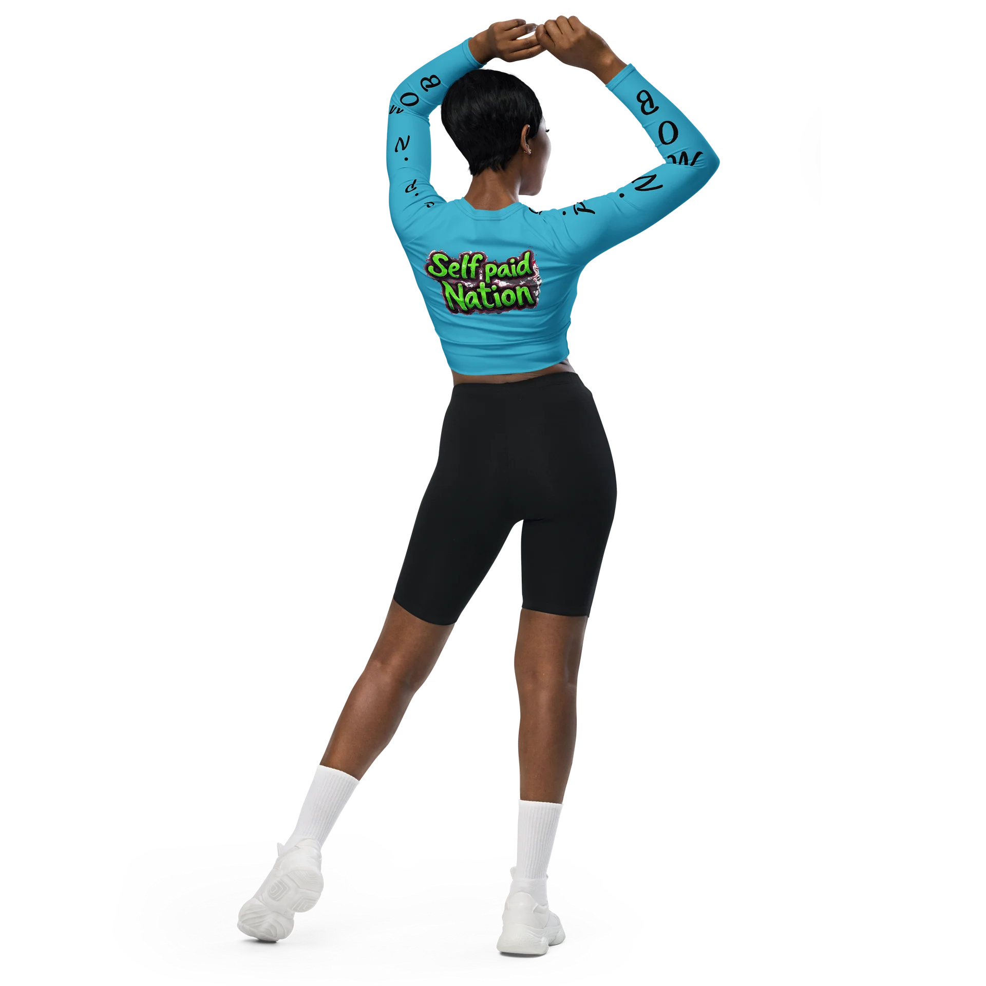 What's the Word Long Sleeve Crop Top product image (5)
