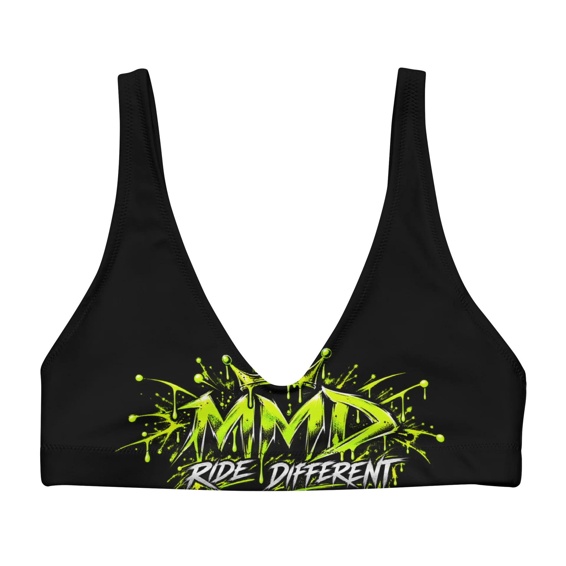 Ride Different Neon Graffiti Bikini Top product image (1)