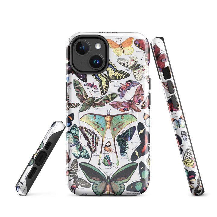 Butterflies iPhone® Magsafe® Case - Papillons by Adolphe Millot product image (1)