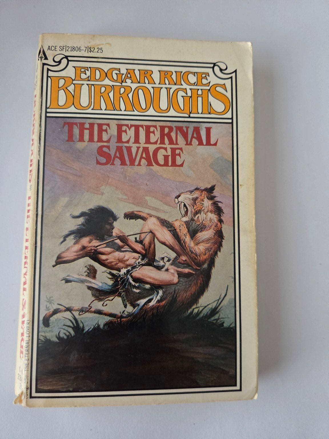 Vintage Edgar Rice Burroughs The Eternal Savage – Ace Paperback – Classic Fantasy Adventure product image (1)
